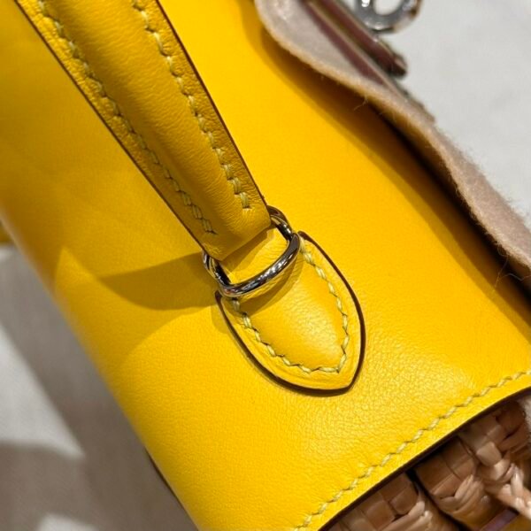 DDMode Kelly Picnic 20CM Jaune Naples Swift Leather Silver Hardware Los Angeles USA