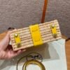 DDMode Kelly Picnic 20CM Jaune Naples Swift Leather Silver Hardware Los Angeles USA