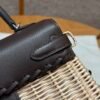 DDMode Kelly Picnic 20CM 46 Ebene Swift Leather Silver Hardware Chicago USA