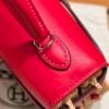 DDMode Kelly Picnic 20CM Framboise Swift Leather Silver Hardware Houston USA