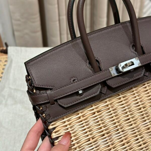 DDMode Birkin Picnic OG Rouge Sellier Swift Leather 25CM Silver Hardware