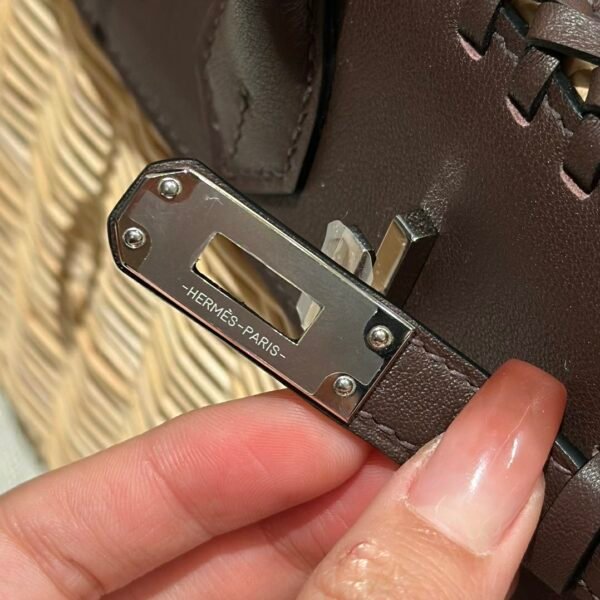 DDMode Birkin Picnic OG Rouge Sellier Swift Leather 25CM Silver Hardware