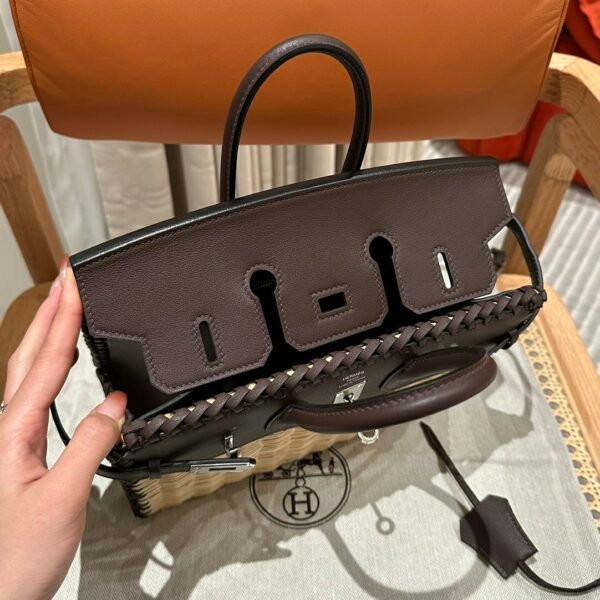 DDMode Birkin Picnic OG Rouge Sellier Swift Leather 25CM Silver Hardware