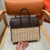 DDMode Birkin Picnic OG Rouge Sellier Swift Leather 25CM Silver Hardware