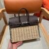 DDMode Birkin Picnic OG Rouge Sellier Swift Leather 25CM Silver Hardware