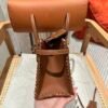 DDMode Birkin Picnic CK37 Gold Swift Leather 25CM Silver Hardware