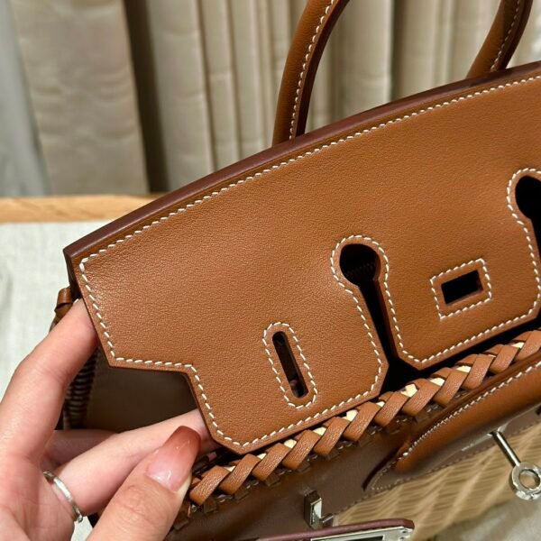 DDMode Birkin Picnic CK37 Gold Swift Leather 25CM Silver Hardware
