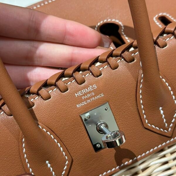 DDMode Birkin Picnic CK37 Gold Swift Leather 25CM Silver Hardware