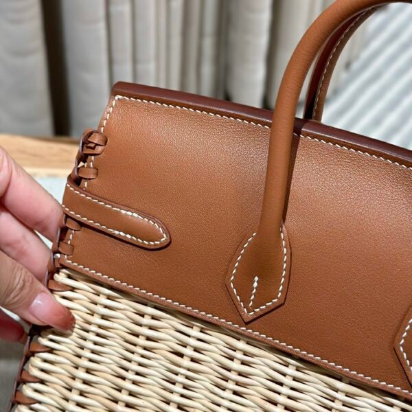 DDMode Birkin Picnic CK37 Gold Swift Leather 25CM Silver Hardware