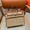 DDMode Birkin Picnic CK37 Gold Swift Leather 25CM Silver Hardware