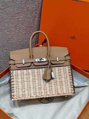 DDMode Birkin Picnic 0M Chai Swift Leather 25CM Silver Hardware