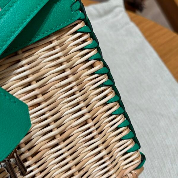 DDMode Birkin Picnic 6W Menthe Swift Leather 25CM Silver Hardware