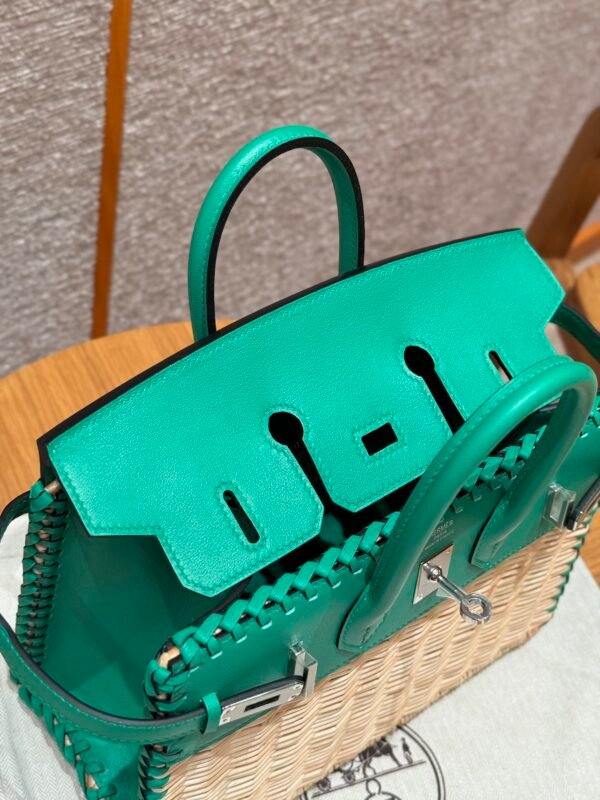 DDMode Birkin Picnic 6W Menthe Swift Leather 25CM Silver Hardware