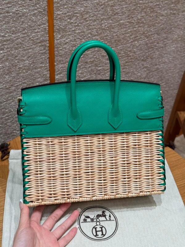 DDMode Birkin Picnic 6W Menthe Swift Leather 25CM Silver Hardware