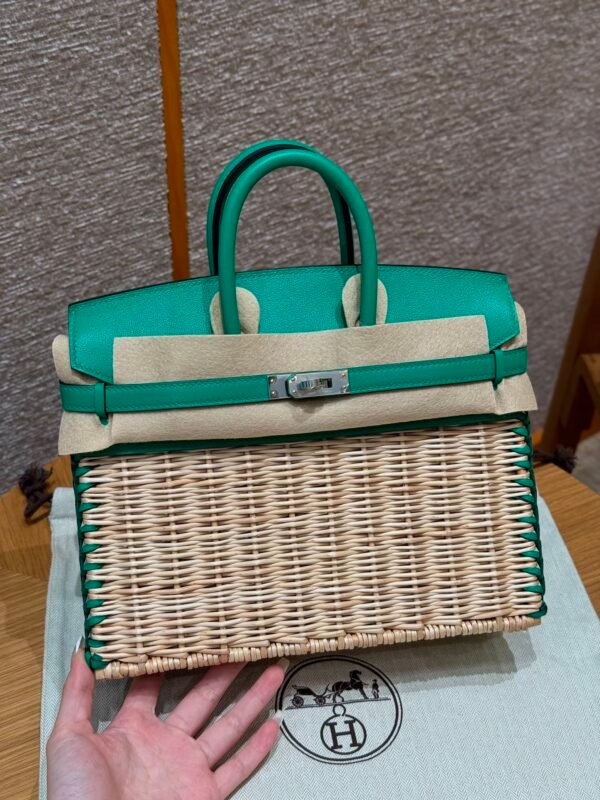 DDMode Birkin Picnic 6W Menthe Swift Leather 25CM Silver Hardware