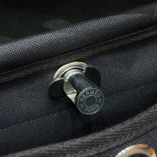 DDMode Hermes Mini HerBag Noir Canvas / Cowhide Silver Hardware