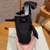 DDMode Hermes Mini HerBag Noir Canvas / Cowhide Silver Hardware