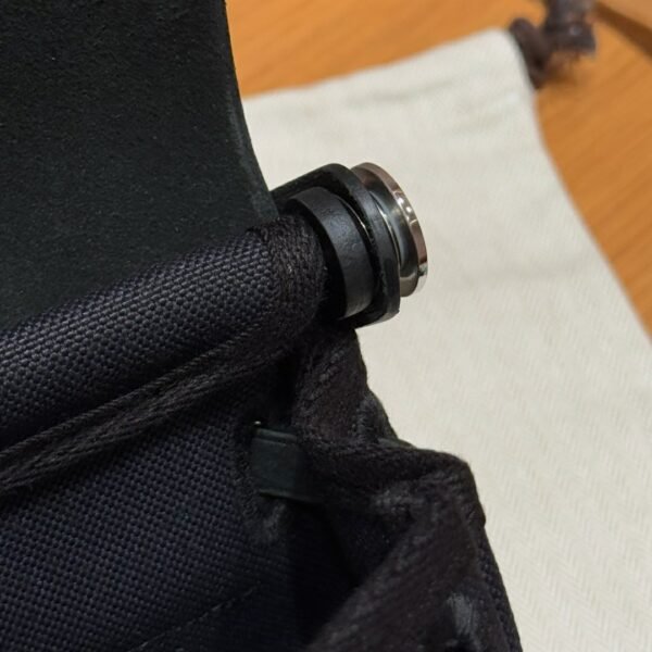 DDMode Hermes Mini HerBag Noir Canvas / Cowhide Silver Hardware