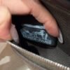 DDMode Hermes Mini HerBag Dark Bronze Noir Canvas / Cowhide Silver Hardware