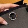 DDMode Hermes Mini HerBag Dark Bronze Noir Canvas / Cowhide Silver Hardware