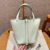 DDMode Hermes Picotin 18CM 0S Vert Fizz Clememce Leather Silver Hardware