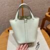 DDMode Hermes Picotin 18CM 0S Vert Fizz Clememce Leather Silver Hardware