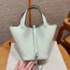 DDMode Hermes Picotin 18CM 0S Vert Fizz Clememce Leather Silver Hardware