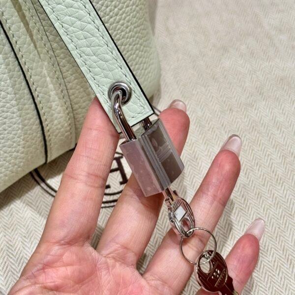 DDMode Hermes Picotin 18CM 0S Vert Fizz Clememce Leather Silver Hardware