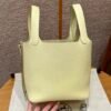 DDMode Hermes Picotin 18CM i8 Jaune Milton Clememce Leather Silver Hardware