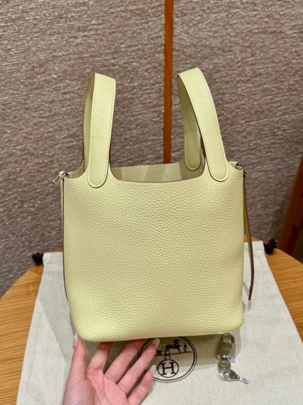 DDMode Hermes Picotin 18CM i8 Jaune Milton Clememce Leather Silver Hardware