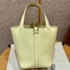 DDMode Hermes Picotin 18CM i8 Jaune Milton Clememce Leather Silver Hardware