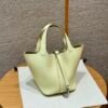 DDMode Hermes Picotin 18CM i8 Jaune Milton Clememce Leather Silver Hardware