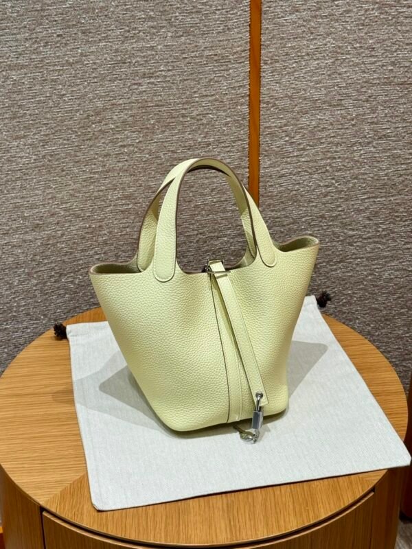 DDMode Hermes Picotin 18CM i8 Jaune Milton Clememce Leather Silver Hardware