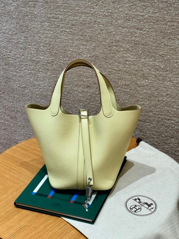DDMode Hermes Picotin 18CM i8 Jaune Milton Clememce Leather Silver Hardware