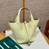 DDMode Hermes Picotin 18CM i8 Jaune Milton Clememce Leather Silver Hardware