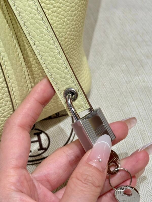 DDMode Hermes Picotin 18CM i8 Jaune Milton Clememce Leather Silver Hardware