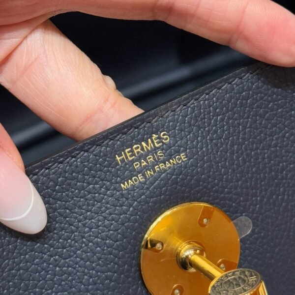 DDMode Hermes Lindy 26CM 2Z Blue Nuit Evercolor Leather Gold Hardware
