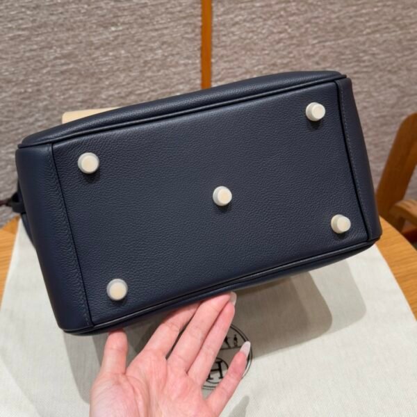 DDMode Hermes Lindy 26CM 2Z Blue Nuit Evercolor Leather Gold Hardware