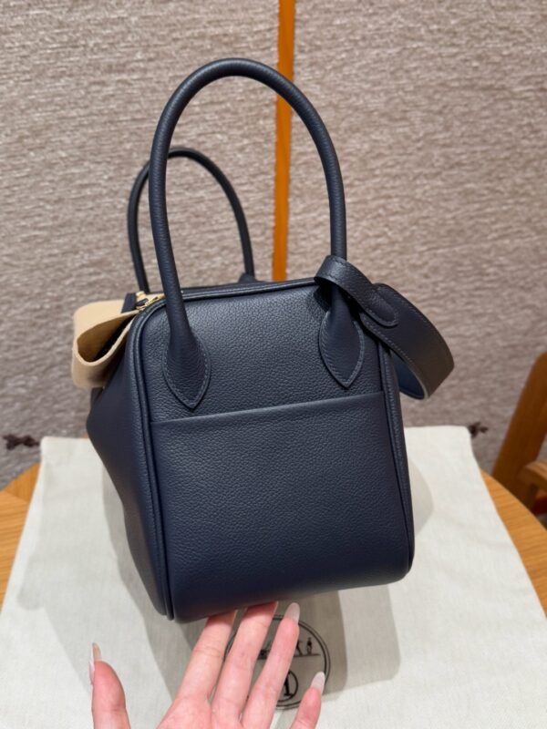 DDMode Hermes Lindy 26CM 2Z Blue Nuit Evercolor Leather Gold Hardware