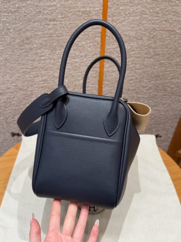 DDMode Hermes Lindy 26CM 2Z Blue Nuit Evercolor Leather Gold Hardware