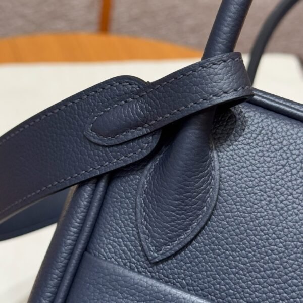 DDMode Hermes Lindy 26CM 2Z Blue Nuit Evercolor Leather Gold Hardware