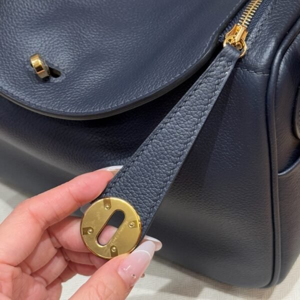 DDMode Hermes Lindy 26CM 2Z Blue Nuit Evercolor Leather Gold Hardware