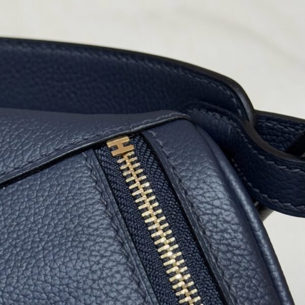 DDMode Hermes Lindy 26CM 2Z Blue Nuit Evercolor Leather Gold Hardware