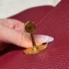 DDMode Hermes Lindy 26CM 1K Rogue Grenat Clememce Leather Gold Hardware