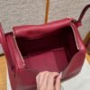 DDMode Hermes Lindy 26CM 1K Rogue Grenat Clememce Leather Gold Hardware