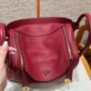 DDMode Hermes Lindy 26CM 1K Rogue Grenat Clememce Leather Gold Hardware
