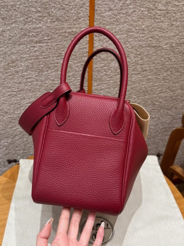 DDMode Hermes Lindy 26CM 1K Rogue Grenat Clememce Leather Gold Hardware