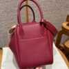 DDMode Hermes Lindy 26CM 1K Rogue Grenat Clememce Leather Gold Hardware