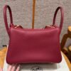 DDMode Hermes Lindy 26CM 1K Rogue Grenat Clememce Leather Gold Hardware
