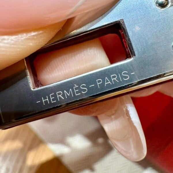 DDMode Hermes Mini Kelly Special Order Rose Extreme / Rogue Coeur / Blue Zanzibar Epsom Silver Hardware